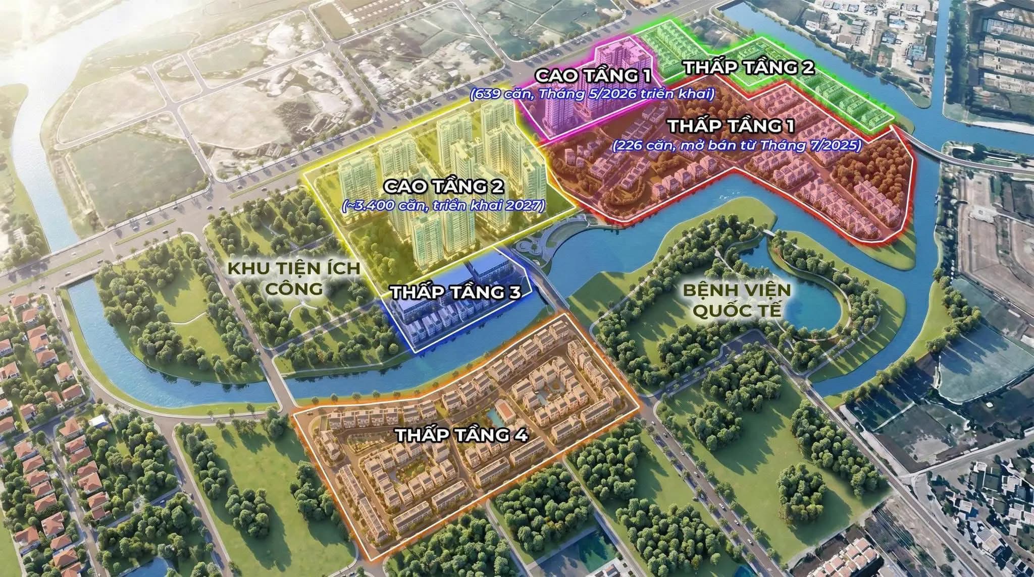 Quy hoạch tổng thể cụm đô thị Gladia Heights Khang Điền